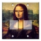 Printed Decora 2 Gang Rocker Style Switch with matching Wall Plate - Da Vinci: Mona Lisa