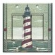 Printed Decora 2 Gang Rocker Style Switch with matching Wall Plate - Cape Lighthouse