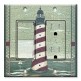 Printed 2 Gang Decora Switch - Outlet Combo with matching Wall Plate - Cape Lighthouse