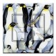 Printed Decora 2 Gang Rocker Style Switch with matching Wall Plate - Penguins II