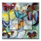 Printed Decora 2 Gang Rocker Style Switch with matching Wall Plate - Butterflies on Blue