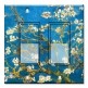 Printed Decora 2 Gang Rocker Style Switch with matching Wall Plate - Van Gogh: Almond Blossoms