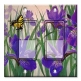 Printed Decora 2 Gang Rocker Style Switch with matching Wall Plate - Butterfly in Irises