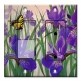 Printed 2 Gang Decora Switch - Outlet Combo with matching Wall Plate - Butterfly in Irises