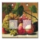 Printed Decora 2 Gang Rocker Style Switch with matching Wall Plate - Hetzel: Fruit Still Life