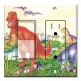 Printed 2 Gang Decora Switch - Outlet Combo with matching Wall Plate - Dinosaurs