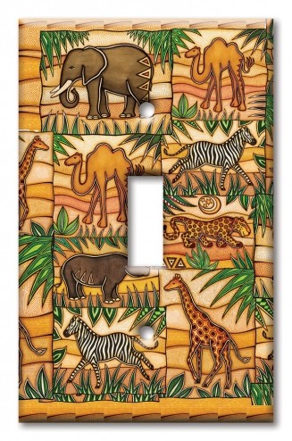 Art Plates - Decorative OVERSIZED Switch Plate - Outlet Cover - Safari - Image by Dan Morris