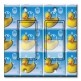 Printed Decora 2 Gang Rocker Style Switch with matching Wall Plate - Rubber Duckies