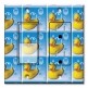 Printed 2 Gang Decora Switch - Outlet Combo with matching Wall Plate - Rubber Duckies