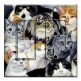 Printed 2 Gang Decora Switch - Outlet Combo with matching Wall Plate - Just Cats