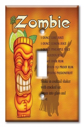 Art Plates - Decorative OVERSIZED Switch Plate - Outlet Cover - Zombie - Image by Dan Morris