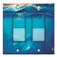 Printed Decora 2 Gang Rocker Style Switch with matching Wall Plate - Dolphins at Play