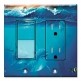 Printed 2 Gang Decora Switch - Outlet Combo with matching Wall Plate - Dolphins at Play