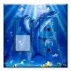 Printed 2 Gang Decora Switch - Outlet Combo with matching Wall Plate - Sunlit Dolphins