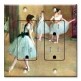 Printed 2 Gang Decora Duplex Receptacle Outlet with matching Wall Plate - Degas: Dance Foyer