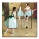 Printed 2 Gang Decora Switch - Outlet Combo with matching Wall Plate - Degas: Dance Foyer