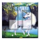 Printed Decora 2 Gang Rocker Style Switch with matching Wall Plate - Unicorn II