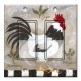 Printed Decora 2 Gang Rocker Style Switch with matching Wall Plate - Jennifer's Rooster
