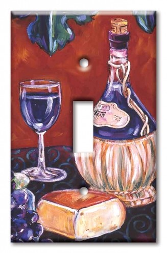 Art Plates - Decorative OVERSIZED Wall Plates & Outlet Covers - Chianti