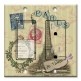 Printed 2 Gang Decora Switch - Outlet Combo with matching Wall Plate - Paris Je T'aime