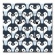 Printed 2 Gang Decora Duplex Receptacle Outlet with matching Wall Plate - Seamless Penguins