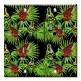 Printed 2 Gang Decora Duplex Receptacle Outlet with matching Wall Plate - Tropical Frogs