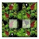 Printed Decora 2 Gang Rocker Style Switch with matching Wall Plate - Tropical Frogs