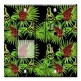 Printed 2 Gang Decora Switch - Outlet Combo with matching Wall Plate - Tropical Frogs