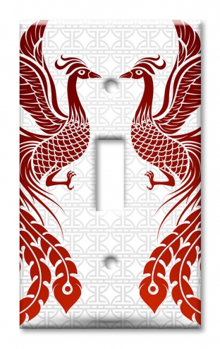 Art Plates - Decorative OVERSIZED Switch Plates & Outlet Covers - Phoenix