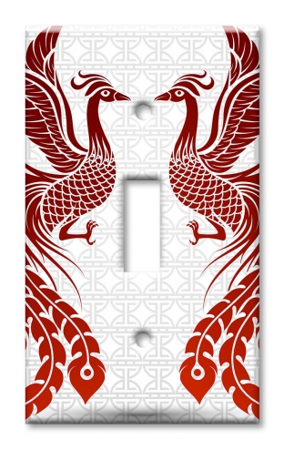 Art Plates - Decorative OVERSIZED Switch Plates & Outlet Covers - Phoenix