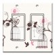 Printed Decora 2 Gang Rocker Style Switch with matching Wall Plate - Bird Cages