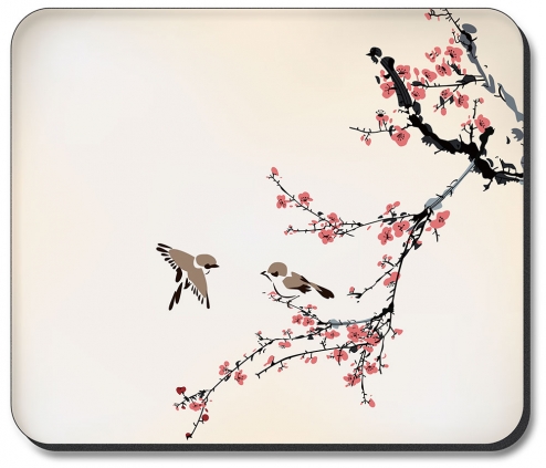 Birds on a Cherry Blossom - #2544