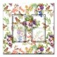 Printed Decora 2 Gang Rocker Style Switch with matching Wall Plate - Watercolor Birds