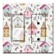 Printed 2 Gang Decora Switch - Outlet Combo with matching Wall Plate - Cute Bird Houses