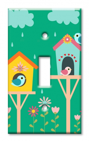 Bird Houses in the Rain - #2554