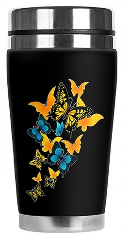 Blue & Yellow Butterflies - #2555