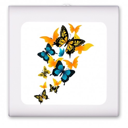 Blue and Yellow Butterflies - #2555