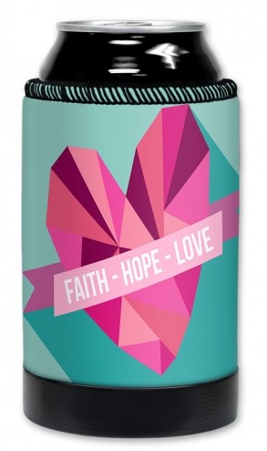 Breast Cancer "Faith, Hope, Love - Blue" - #2567