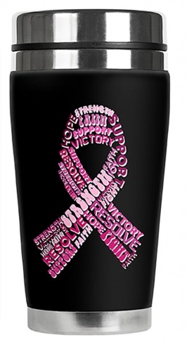 Breast Cancer "Word Ribbon" - #2570