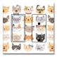 Printed 2 Gang Decora Switch - Outlet Combo with matching Wall Plate - Cute Cat Heads