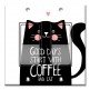 Printed Decora 2 Gang Rocker Style Switch with matching Wall Plate - Good Day starts with Coffee and Cats