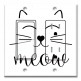 Printed 2 Gang Decora Switch - Outlet Combo with matching Wall Plate - Meow