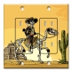 Printed 2 Gang Decora Duplex Receptacle Outlet with matching Wall Plate - Day of the Dead Horse