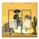 Printed Decora 2 Gang Rocker Style Switch with matching Wall Plate - Day of the Dead Horse