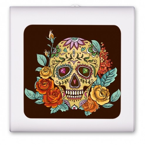 Skull and Flowers - #2588