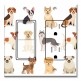 Printed 2 Gang Decora Switch - Outlet Combo with matching Wall Plate - Cute Dogs