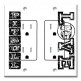 Printed 2 Gang Decora Duplex Receptacle Outlet with matching Wall Plate - Love Pitbull's