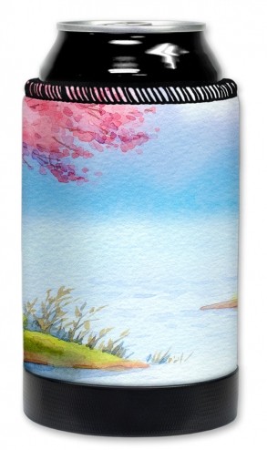 Watercolor Floral Lake - #2597