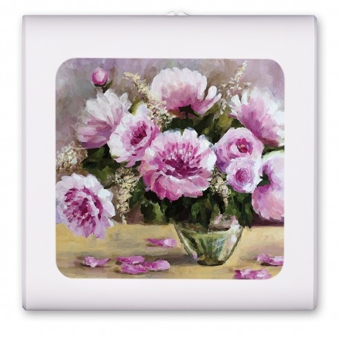 Purple Flowers in a Vase - #2599