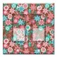 Printed Decora 2 Gang Rocker Style Switch with matching Wall Plate - Retro Floral Seamless